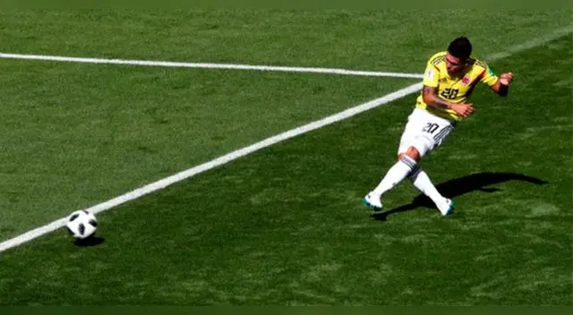 Juan Quintero (COL), gol contra Japón. Juan Quintero (COL), gol contra Japón.