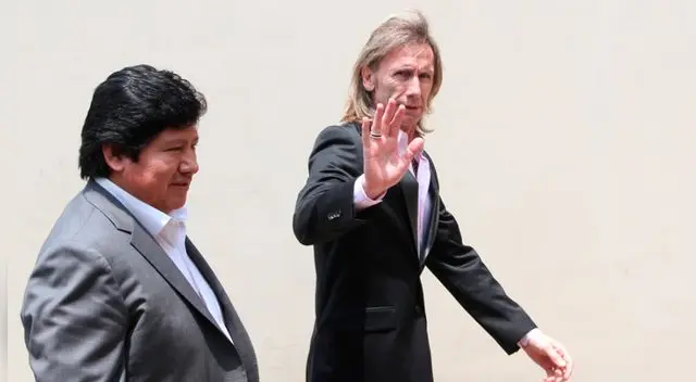Edwin Oviedo y Ricardo Gareca Edwin Oviedo y Ricardo Gareca