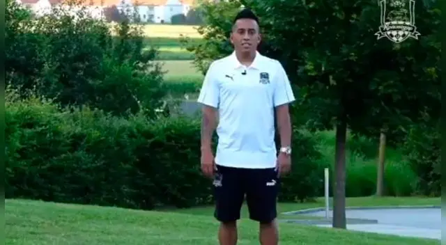Christian Cueva y su saludo en ruso tras ser oficializado por el Krasnodar [VIDEO]