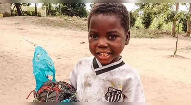 Instagram: Emotiva historia solidaria del Santos de Brasil con niño de 6 años en Mozambique