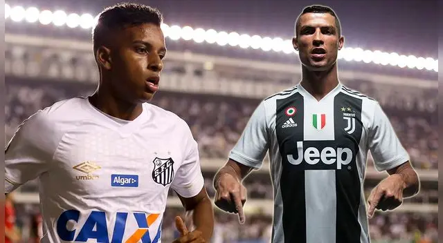 Rodrygo y Cristiano Ronaldo.