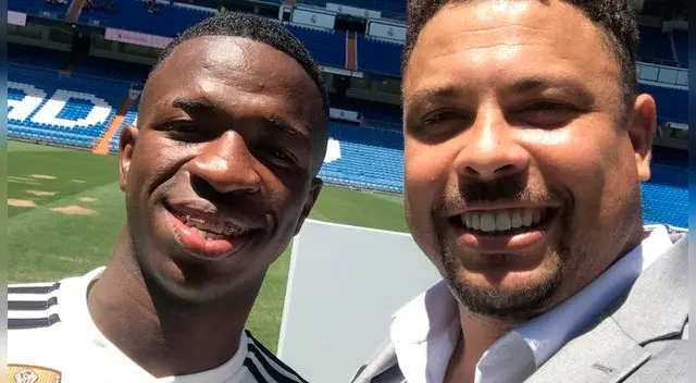 Vinicius Jr y Ronaldo en el Santiago Bernabéu.