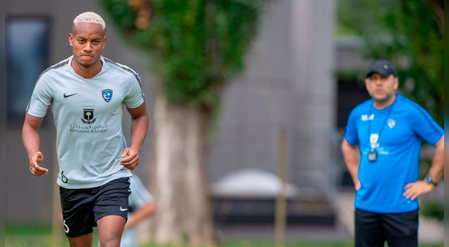André Carrillo realizó su primer entrenamiento en el Al Hilal de Arabia Saudita | Video.