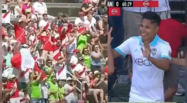 Raúl Ruidíaz, delantero de la selección peruana, ingresó a los 61' en lugar de Will Bruin, lo cual desató no solo su felicidad, sino también de una parte de la hinchada. Raúl Ruidíaz, delantero de la selección peruana, ingresó a los 61' en lugar de Will Bruin, lo cual desató no solo su felicidad, sino también de una parte de la hinchada.