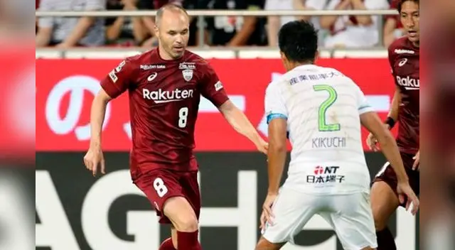 Andrés Iniesta debutó en la liga japonesa, con derrota de Vissel Kobe