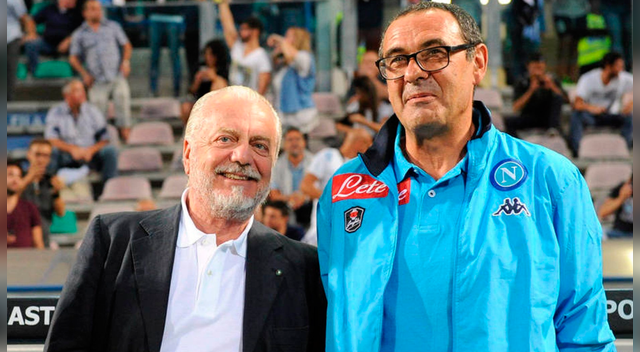 Aurelio De Laurentiis señaló que Maurizio Sarri quiere llevarse a todo Napoli al Chelsea