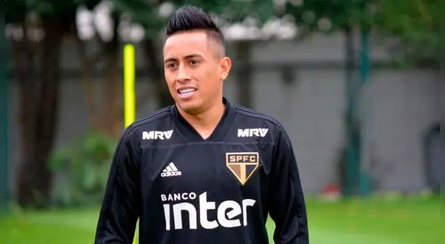 Christian Cueva, en sus últimos días como jugador del Sao Paulo.