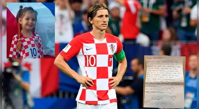 Facebook: Luka Modric hizo emotiva carta a mano dirigida a niña con cáncer