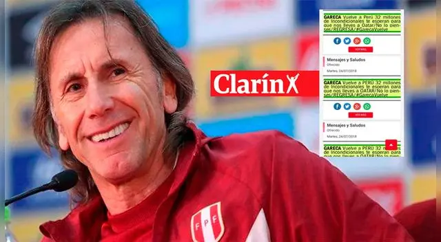 Ricardo Gareca: Peruano pagó 100 anuncios para pedirle al 'Tigre' que se quede en Perú [FOTOS]