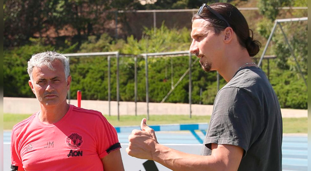 Manchester United: Zlatan Ibrahimovic visitó el entrenamiento del club inglés en EE.UU. | Video