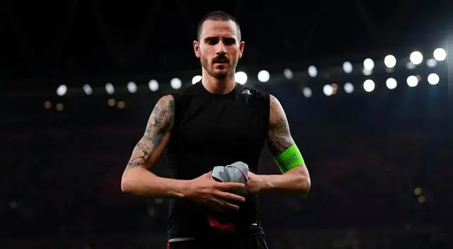 Leonardo Bonucci, tras un partido del AC Milan.