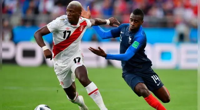 Luis Advíncula enfrenta a Blaise Matuidi en el Mundial Rusia 2018. Luis Advíncula enfrenta a Blaise Matuidi en el Mundial Rusia 2018.
