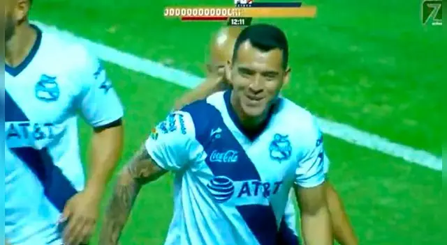 Daniel Arreola marca el 1-0 para Puebla. Daniel Arreola marca el 1-0 para Puebla.