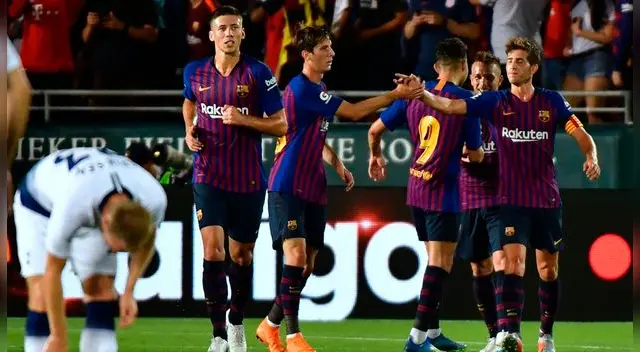 Barcelona venció 5-3 al Tottenham en la tanda de penales por la International Champions Cup 2018