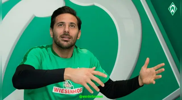 Werder Bremen anunció qué camiseta usará Claudio Pizarro
