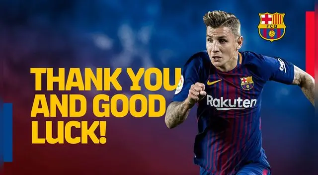 Barcelona: Lucas Digne es despedido con emotividad por parte del cuadro catalán │ VIDEO