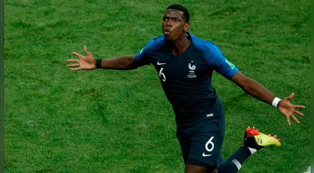 Paul Pogba anotó un gol en la final del Mundial ante Croacia. Paul Pogba anotó un gol en la final del Mundial ante Croacia.