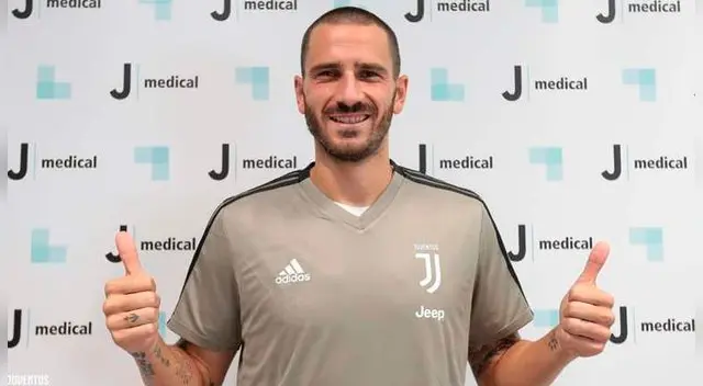 Leonardo Bonucci con la indumentaria de la 'Vieja Señora' en el J Medical. Foto: Juventus
