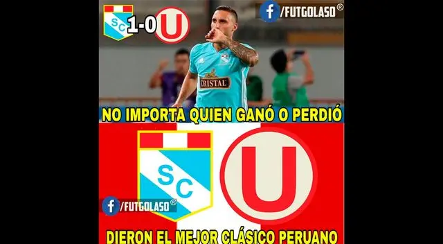 Universitario, víctima de memes tras derrota ante Sporting Cristal
