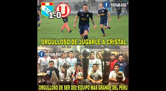 Universitario, víctima de memes tras derrota ante Sporting Cristal