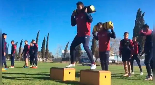 Miguel Araujo - Talleres de Córdoba: Primer entrenamiento del defensor peruano en Argentina │ VIDEO