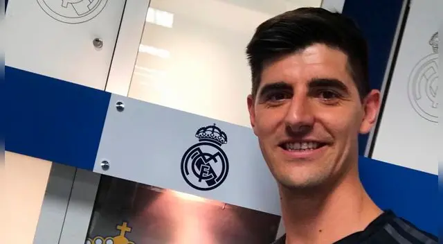 Thibaut Courtois ya viste los colores del Real Madrid. Foto: RM