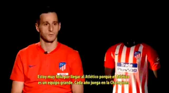 Atlético de Madrid: Nikola Kalinic se mostró complacido a su llegada al conjunto español.