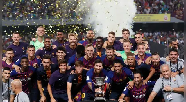 Barcelona campeón de la Supercopa de España tras ganar 2-1 a Sevilla Barcelona campeón de la Supercopa de España tras ganar 2-1 a Sevilla