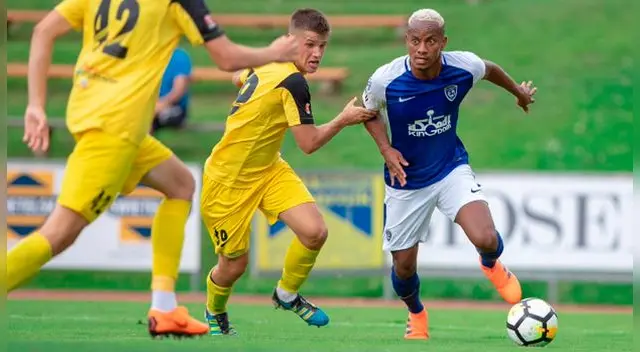 André Carrillo brilló en Al-Hilal y lo comparan con Cristiano Ronaldo. Foto: Al-Hilal