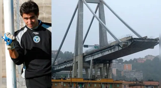 Derrumbe de puente en Génova: Futbolista Davide Capello se salvó milagrosamente de morir tras caer 90 metros 