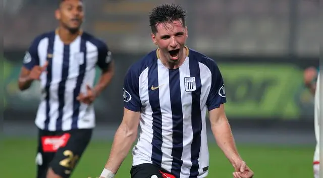 Mauricio Affonso celebra su gol a Universitario en el clásico. Mauricio Affonso celebra su gol a Universitario en el clásico.