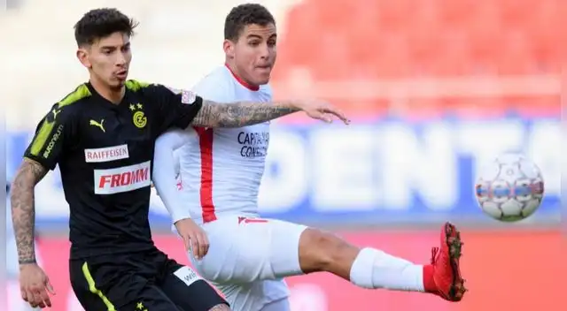 Jean Pierre Rhyner, durante un duelo con Alexander Succar en la liga suiza