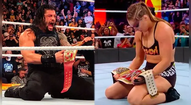 Roman Reigns y Ronda Rousey se coronaron nuevos campeones en WWE SummerSlam 2018.