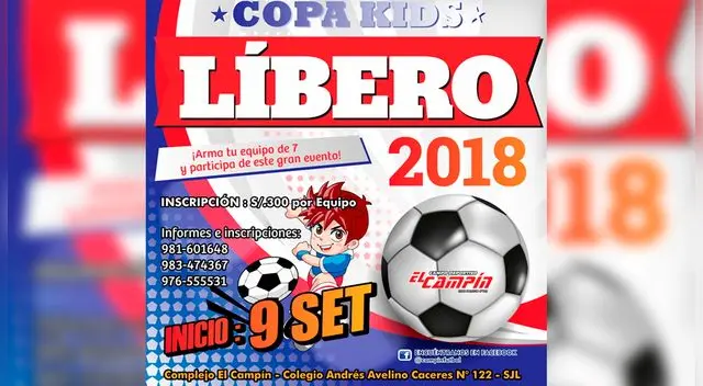 ¡Apúntate ya! Libero organiza gran evento deportivo denominado ‘La Copa Kids’ ¡Apúntate ya! Libero organiza gran evento deportivo denominado ‘La Copa Kids’