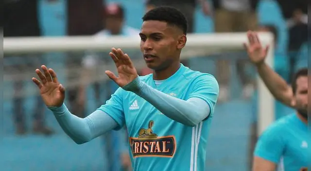 Marcos López celebra un gol suyo en Sporting Cristal. Marcos López celebra un gol suyo en Sporting Cristal.