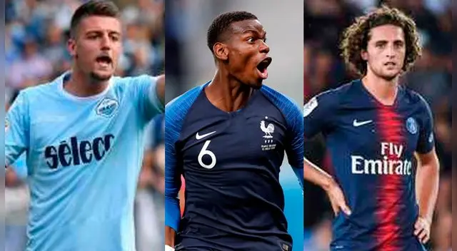 Juventus quiere a Paul Pogba, Adrien Rabiot y Milinkovic Savic para el 2019