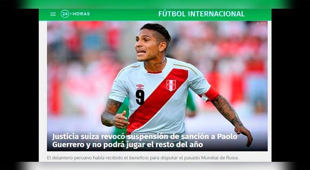 Paolo Guerrero: Reacción de la prensa internacional sobre la suspensión │ FOTOS