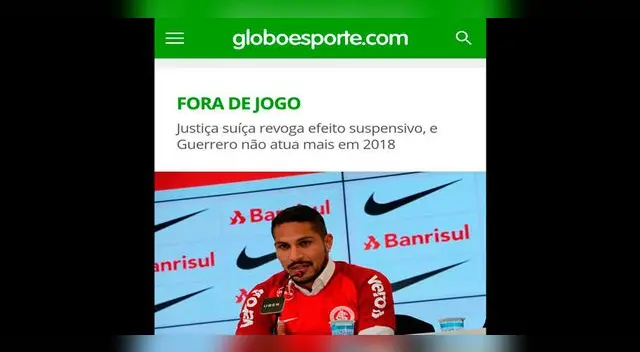 Paolo Guerrero: Reacción de la prensa internacional sobre la suspensión │ FOTOS