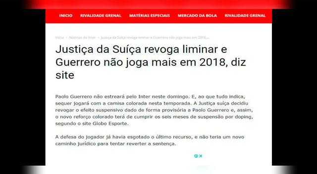 Paolo Guerrero: Reacción de la prensa internacional sobre la suspensión │ FOTOS