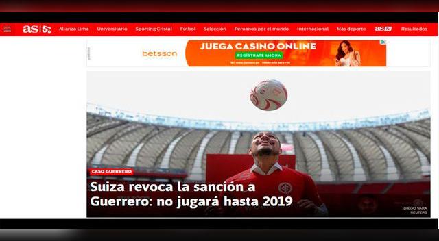 Paolo Guerrero: Reacción de la prensa internacional sobre la suspensión │ FOTOS