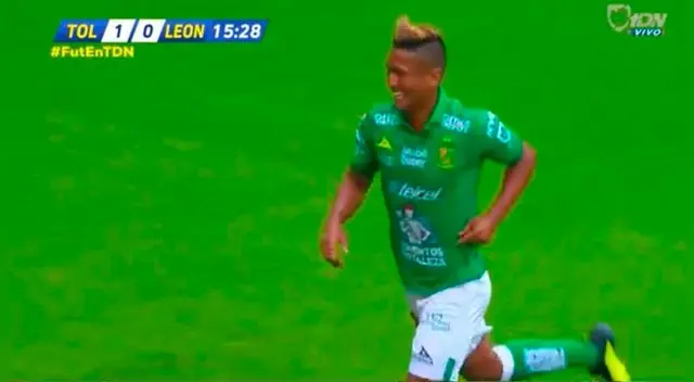 Pedro Aquino anotó el 1-1 en el Toluca vs Leon de la Liga MX Pedro Aquino anotó el 1-1 en el Toluca vs Leon de la Liga MX