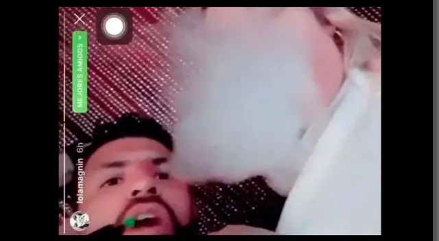 'Kun' Agüero aparece fumando una pipa después del partido de Manchester City │ VIDEO
