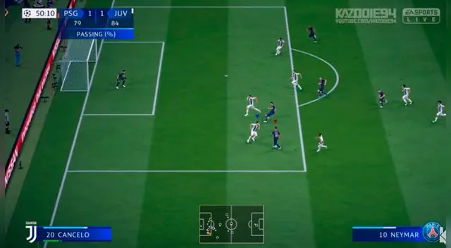 FIFA 19: Con Cristiano Ronaldo y Neymar, así se ve un duelo entre la Juventus y PSG por la Champions League [VIDEO]
