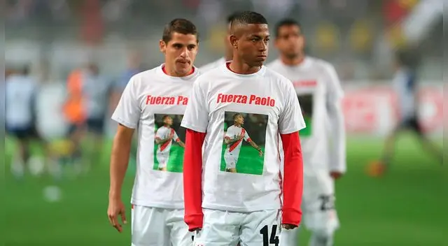 Andy Polo, en el calentamiento antes del Perú vs. Nueva Zelanda.