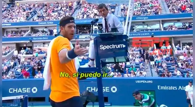 Juan Martin del Potro: el picante cruce del argentino con el Umpire durante el encuentro de US Open Juan Martin del Potro: el picante cruce del argentino con el Umpire durante el encuentro de US Open