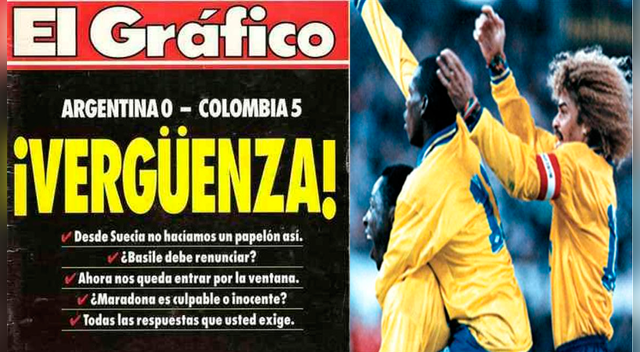 Colombia 5-0 Argentina │ Hace 25 años los cafeteros humillaron a los albicelestes en Buenos Aires │ VIDEO