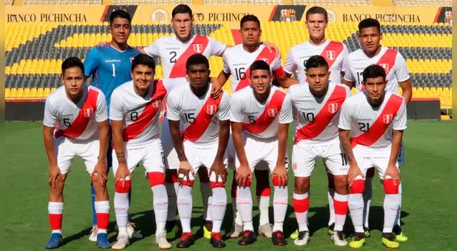 La alineación de la Selección Peruana Sub-20 ante Ecuador.