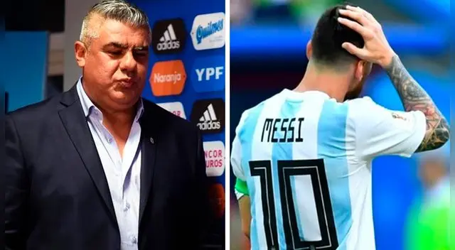 Claudio Tapia, presidente de la AFA, habló sobre la no convocatoria de Lionel Messi. | Foto: Composición Líbero