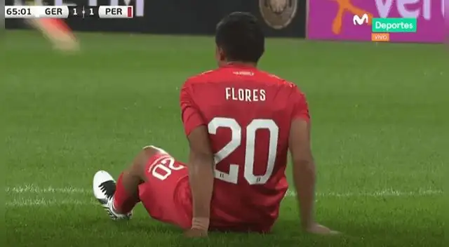 Edison Flores salió lesionado del Perú vs Alemania. Edison Flores salió lesionado del Perú vs Alemania.