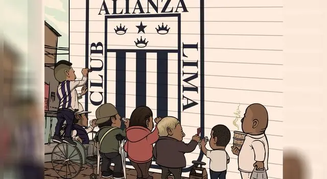 Alianza Lima: caricatura de hinchas en Matute se hace viral Alianza Lima: caricatura de hinchas en Matute se hace viral